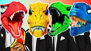 Jurassic World | T REX vs Spiderman Godzilla| Dinosaurs Fight - Coffin Dance Meme Cover