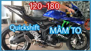 R3 2020 Độ Khủng Quick Shift Mâm To Bánh To 180 Phong Cách Yahama R1M (R3 2020 Modified VIP)