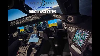 Prepar3d V5 | Boeing 787 Landing in Zurich | VATSIM #thrustmaster #boeing #gaming #simulator