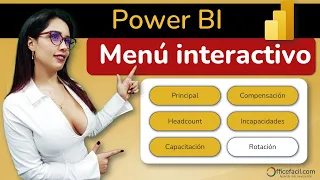 Menú interactivo en Power BI | menú de navegación #powerbi