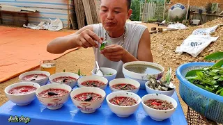 Chú Anh chơi Lớn Chào buổi sáng bằng 10 Bát Tiết Canh. Anh vlogs