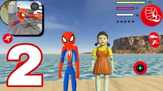 Amazing Spiderman Stickman Rope Hero Gangster Vegas City #2 Android Gameplay