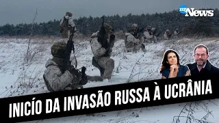 INÍCIO DA INVASÃO RUSSA À UCRÂNIA