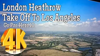 London Heathrow AA137 to Los Angeles take off