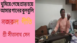 Ghumiye Gachhe Shranto Hoye | Nazrul Geeti | Cover By Shri Sitanath Sen