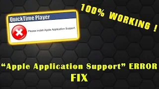 Apple Application Support Error - FIX 100% Working (Tutorial)