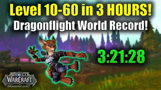 Dragonflight 10-60 Leveling in 3:21:28 (Horde World Record)