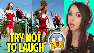 TRY NOT TO LAUGH - THICC Videos with Unexpected Endings !!! #12 REACTION