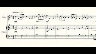 Bach, Menuet in G BWV 114 for flute and piano - play along with piano accompaniment
