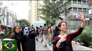 Nun Prank: Scaring Beautiful Brazilians girls in São Paulo city 🇧🇷