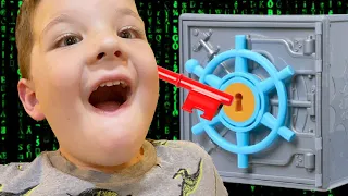 🕵️‍♂️ SPY KID CALEB! CALEB & MOMMY open MYSTERY SPY VAULT!