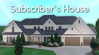 building my subscriber their dream home in bloxburg