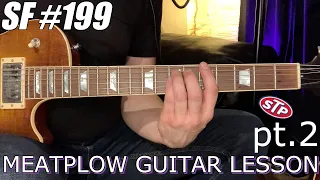 STP MEATPLOW GUITAR LESSON pt 2. Chorus Riff + BACKING TRACK with GUITARS MUTED [Sunday Funday #199]