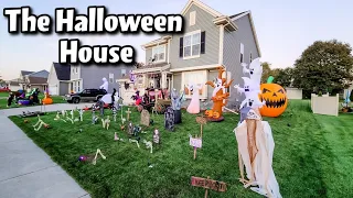 Outdoor Halloween Decorations! Decorating For Halloween! Cambriea And Bobby Family Fun Vlogs!