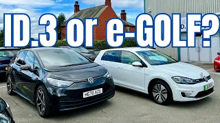 V.W. e-Golf vs. ID.3: Which used EV is the Smarter Choice?