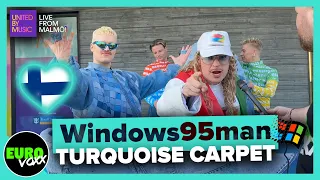 🇫🇮 Windows95man - No Rules! (TURQUOISE CARPET INTERVIEW) // FINLAND EUROVISION 2024