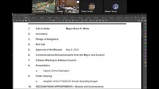 City Council Formal Meeting |  May 22, 2023