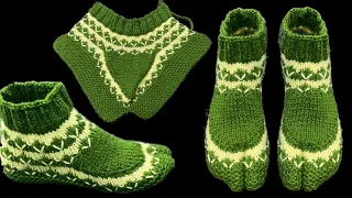 New Knitting Pattern For Ladies Socks/Shoes/Jutti/Jurab/Anguthe Wali Designer Socks # 183
