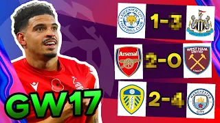 THE PREMIER LEAGUE IS BACK | GW17 Predictions