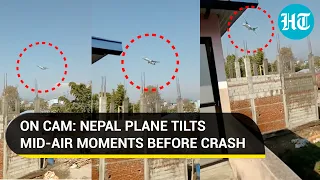 Nepal: Yeti Airlines plane dangerously tilted mid-air before crashing into Pokhara Airport | Watch