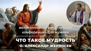 Что такое мудрость Конференция для мужчин о Александра Жерносека костел св Франциска Ксаверия Гродно