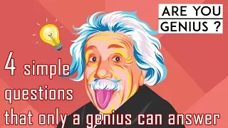 4 Mind Blowing Questions Only Genius Can a Answer- Part-2 | 95% Fail |  Genius IQ Test  |