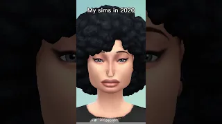 MY SIMS NOW VS IN 2020 [2] 🤧#shorts  #short  #sims4