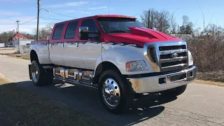 2006 Ford F650 6 Door Custom Conversion Full Air Ride Suspension Diesel Super Truck Pickup