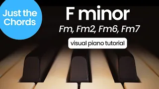 F minor chords (Fm, Fm2, Fm6, Fm7) - Piano Tutorial