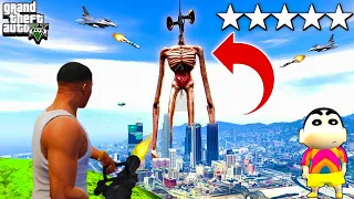 Giant Siren Heads Attack Franklin | SIREN HEAD Destroys LOS SANTOS | GTA 5