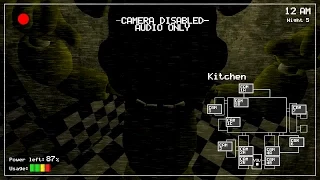 First footage of the kitchen camera in Five nights at freddys
