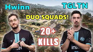 Soniqs Hwinn & TGLTN - 20+ KILLS - DUO SQUADS! - AUG - PUBG