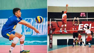 Libero Who Became Wing Spiker | Vitor Yudi - Height 185 cm / Spike  360 cm