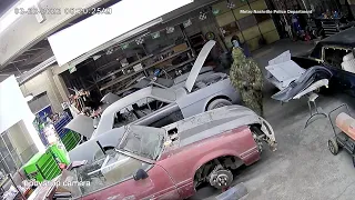 Metro auto repair shop burglary caught on video