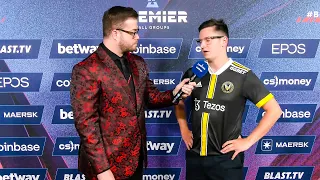 Vitality apEX - Interview after LOSING vs NaVi | BLAST Premier Fall 2022 | CSGO