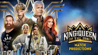 WWE King & Queen Of The Ring 2024 Match Predictions