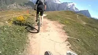 Helmet cam: Riding in Les Deux Alpes, France