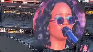 H.E.R. Performing a new song “Lose It All” at Levi’s Stadium in Santa Clara CA on May 15,2022