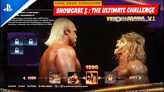 WWE 2K24 SHOWCASE 5 : THE ULTIMATE CHALLENGE | THE ULTIMATE WARRIOR VS HULK HOGAN #wwe2k24 #wwe