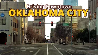 Oklahoma City 4K - Driving Downtown - Oklahoma, USA