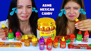 ASMR TRYING MEXICAN CHILI PEPPERS CANDY | EATING SOUNDS LILIBU