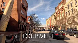 Louisville Kentucky City Drive 4K - Driving Tour
