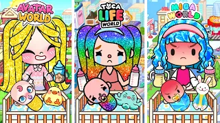 Triplets Was Adopted By Toca Family And Avatar Family And Miga Family | Toca Life Story | Toca Boca