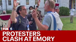 Emory pro-Palestine, pro-Israeli counter protests | FOX 5 News