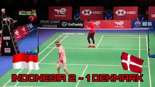 Thomas Cup 2021 Indonesia VS Denmark, Jhonatan Christie Kalahkan Peringkat 3 Dunia Anders Antonsen