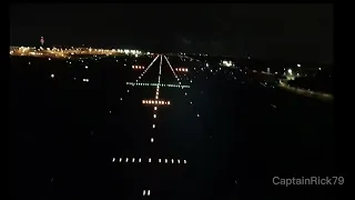 Night Landing Singapore Changi Runway 20R | CaptainRick79