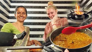 Khatarnaak cooking with my Indian mother in law ❤️🤣 | My life in India 🇮🇳