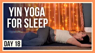 15 min Evening Yin Yoga – Day #18 (YOGA STRETCHES BEFORE BED)