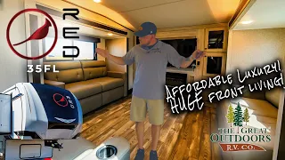 NEW 2024 Front Living Fifth Wheel With A PHENOMENAL Price! - Cardinal RED 35FL