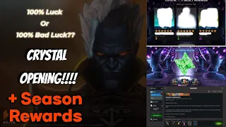 Mcoc Crystal Opening!!!! || + Season  Rewards  || Marvel Contest Of Champions || Thronebreaker Done!